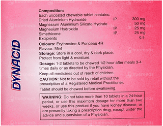 Dynacid Mint Flavour Chewable Tablet 15